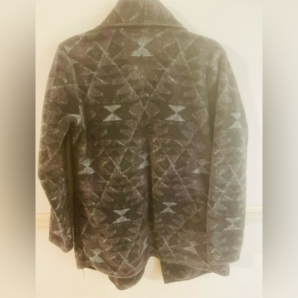 Women's Columbia Long Fleece Overcoat With Open Front & Pockets - Picture 2 of 8